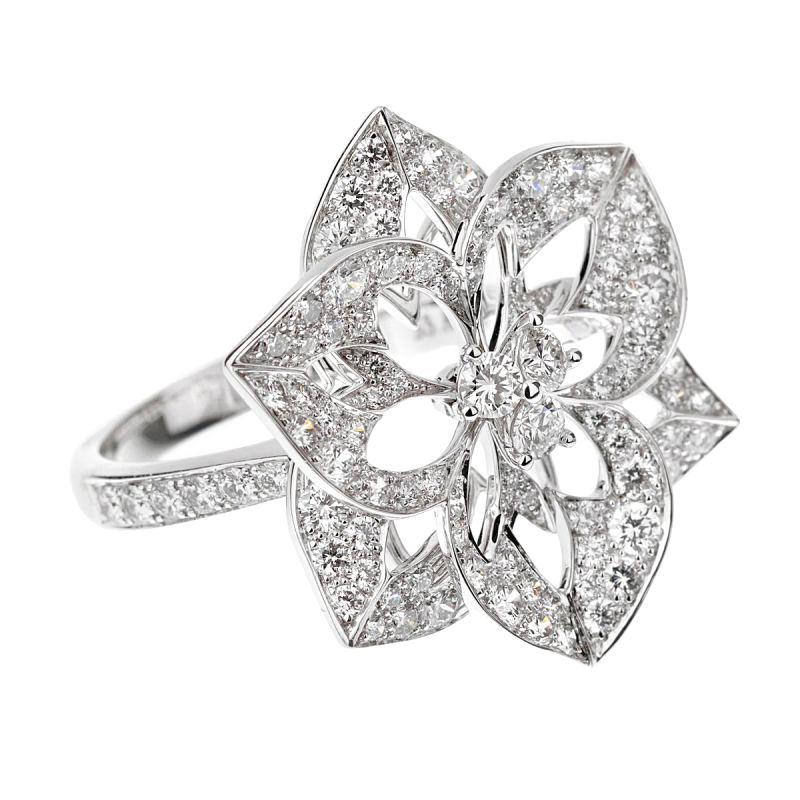 Large flower 2025 cocktail rings